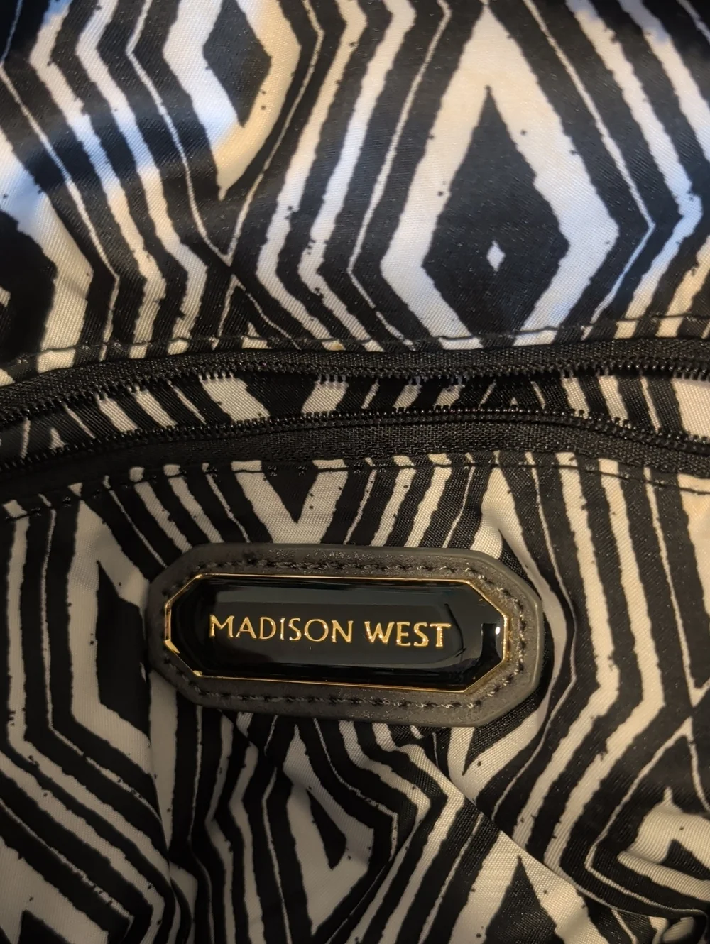 Madison West Gray Vegan Leather Mini Backpack